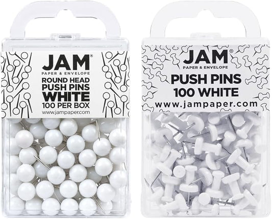 JAM PAPER Colorful Push Pins by JAMPaper