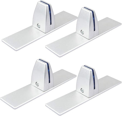 4 Pack T Shaped Office Desk Partition Clamp, Aluminum Sneeze Guard Bracket by MOUNTAIN_ARK