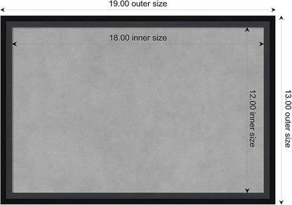 Amanti Art Black Framed Magnetic Board 13x19 Small Vision Board - Image 4
