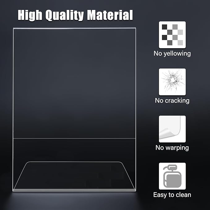 xydstay 3 pack 8.5x11 Acrylic Sign Holder - Image 4
