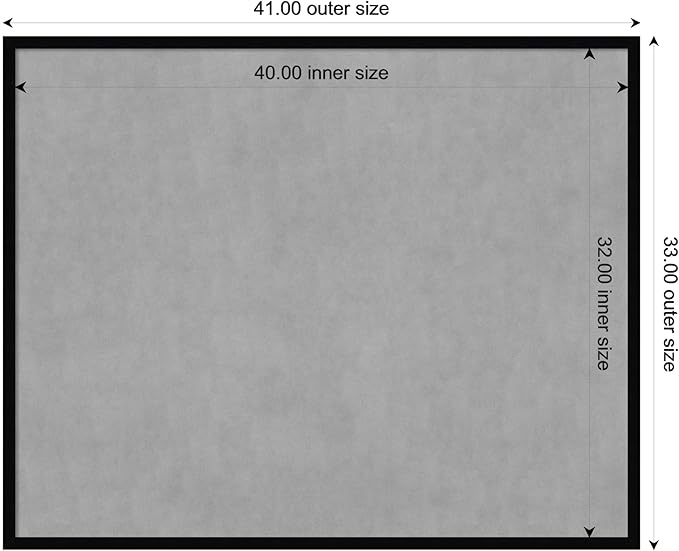 Amanti Art Black Framed Magnetic Board 33x41 X-Large Vision Board - Image 4