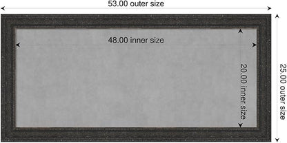 Amanti Art Black Framed Magnetic Board 25x53 Oversize Vision Board - Image 2