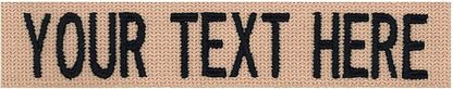 Custom Uniform Name Tapes Solid Colors. Coyote Tan Webbing, 3.5 Inch Sew on by NORTHERNSAFARI