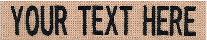 Custom Uniform Name Tapes Solid Colors. Coyote Tan Webbing, 4 Inch Hook Fastener by NORTHERNSAFARI