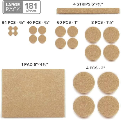 Felt Furniture Pads X-PROTECTOR 181 PCS Premium Furniture Pads - Image 5