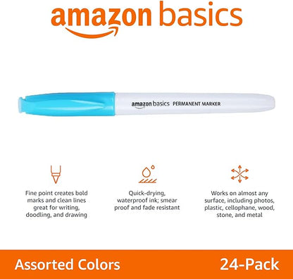 Amazon Basics Fine Tip Point Permanent Markers - Image 4