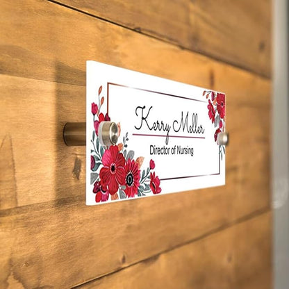 Personalized Office Door Sign, Custom Acrylic Name Plate - Image 2