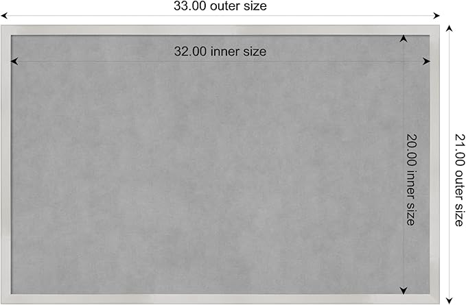 Amanti Art Silver Framed Magnetic Board 21x33 Large Vision Board - Image 4