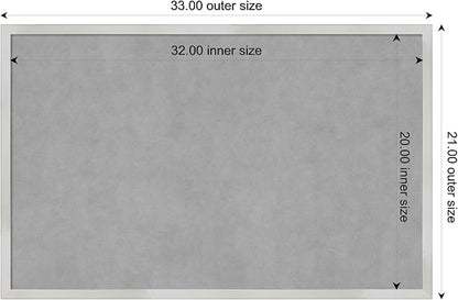 Amanti Art Silver Framed Magnetic Board 21x33 Large Vision Board - Image 4