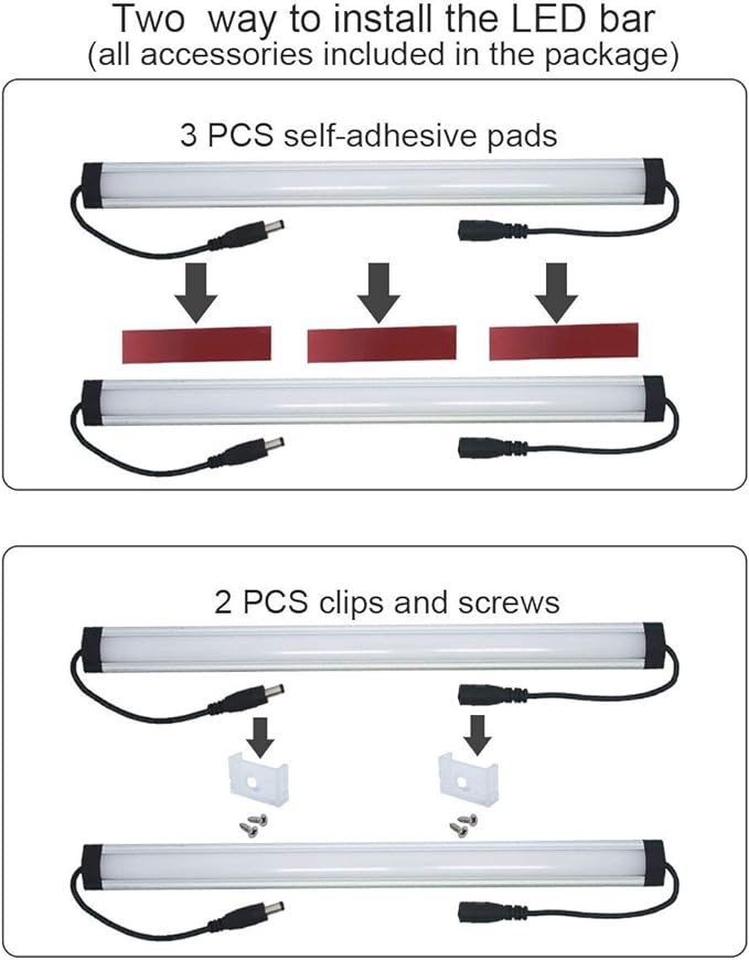 Litever Kitchen Under Cabinet LED Lighting Kit Plug-in, Super Bright, Daylight - Image 5