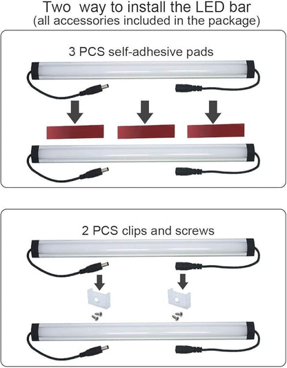 Under Cabinet LED Lighting Kit Plug in or Hardwired, 2000 Lumen, Super Bright - Image 5