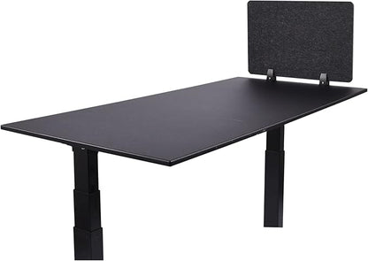 Stand Up Desk Store ReFocus Raw Clamp-On Acoustic Desk Divider Mounted Privacy - Image 2