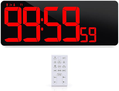KMMKGG 13.7”Digital Timer Large LED Screen displays（5'' Number）, The Date time - Image 9