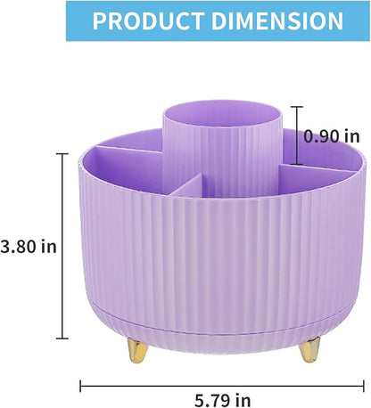Marbrasse Desk Organizer, 360-Degree Rotating Pen Holder, Desk Organizers and - Image 7