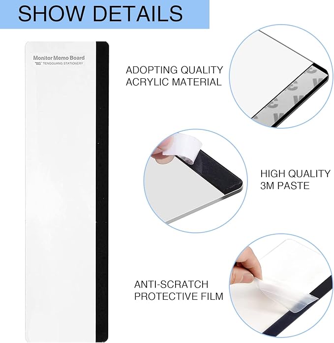Office Desk Accessories 2pcs Multifunction Computer Monitor Memo Board - Image 4