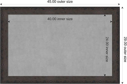 Amanti Art Black Framed Magnetic Board 29x45 Large Vision Board - Image 3