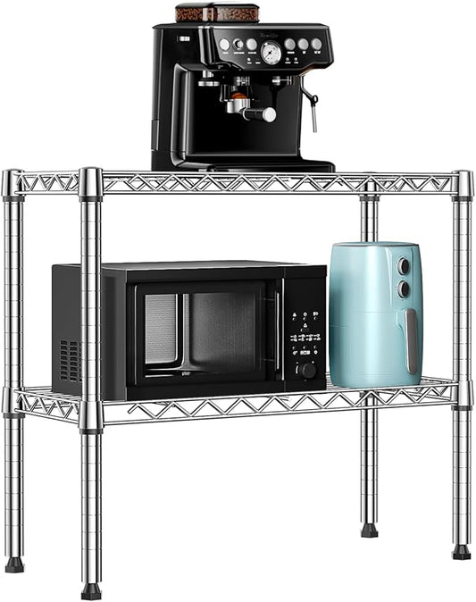 MZG 220 lbs 2 Tier Storage Rack Metal Wire Shelving Unit, Storage Standing by MEIGAOPLASTICANDMETALHKCOLIMITED