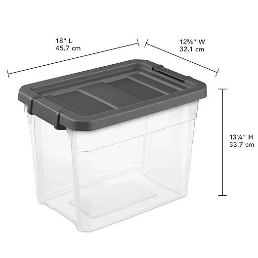 Sterilite 24-Pack Modular Stacker Box, Durable Clear Plastic Storage Bins - Image 3