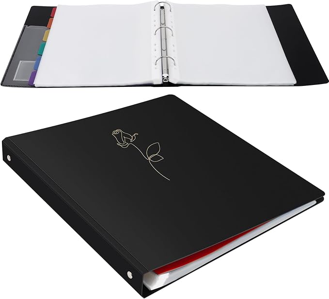 Uquelic 80-Pocket Binder with Plastic Sleeves - Image 8