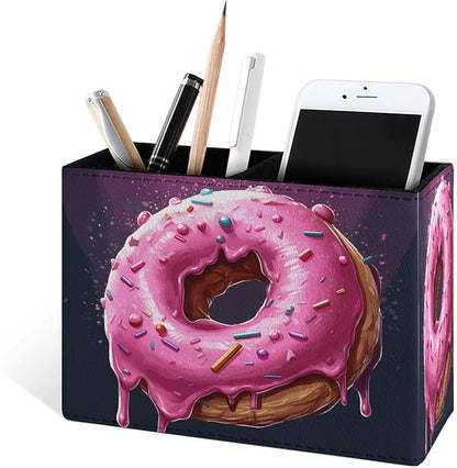 Famame Round Pink Dount Pencil Holder - Image 2