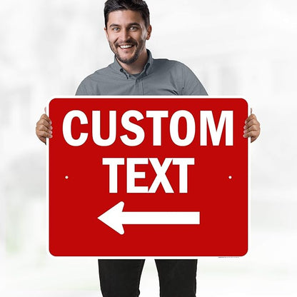 Custom Arrow, Custom Directional Sign, Left Arrow, 24x30 Inches, Rust Free .063 - Image 2