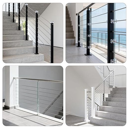 120 Pack Cable Railing Protector Sleeves, T316 Stainless Steel Protective - Image 6