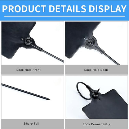100 Black Plastic Tags Shipping Tags Water Proof Tags - Image 6