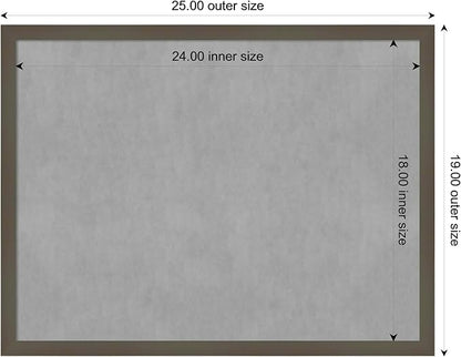 Amanti Art Grey Framed Magnetic Board 19x25 Medium Vision Board - Image 4