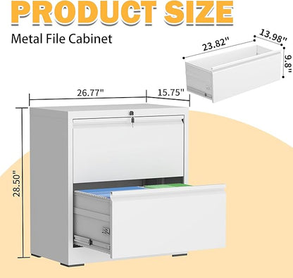 mysteeldepot 2 Drawer Lateral File Cabinet - Image 2