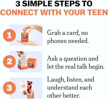 TALES Conversation Cards, Teens Edition 150 Count, Fun Family Games - Image 3