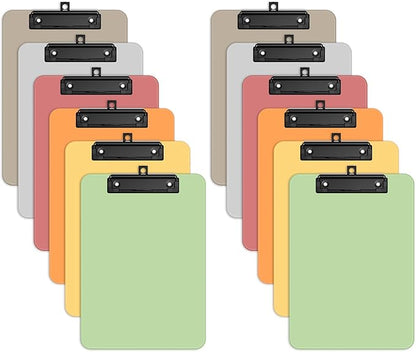 Zoenley A4 Plastic Clipboard Set of 12, Dark Colorful 12.5 x 9 Letter Size by Unknown