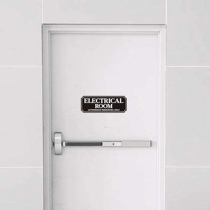 Electrical Room Door Sign for Business，Self-Adhesive Durable Modern Electrical - Image 7
