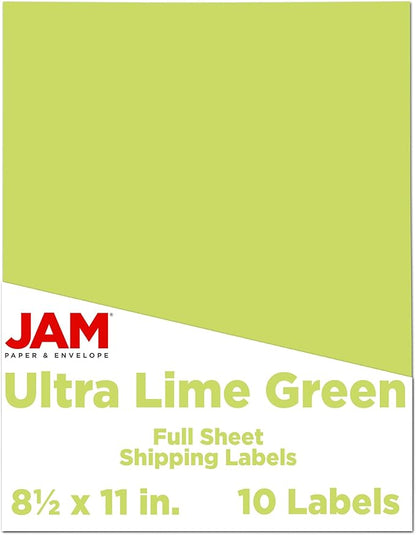 JAM PAPER Full Sheet Shipping Labels by JAMPaper
