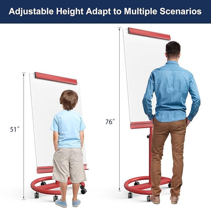 TSJ OFFICE Rolling Whiteboard Standing - Image 3