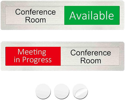 Available or Meeting in Progress Privacy Sign, Vacant Occupied Sign by LoYinLo