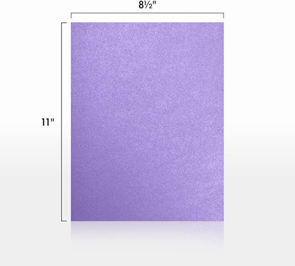 LUXPaper 8.5" x 11" Cardstock | Letter Size | Amethyst Metallic | 105lb. Cover - Image 2