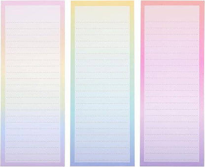 6 Pack Magnetic Notepads for Refrigerator, To Do Lists, 3.5x9 inch Pastel - Image 9
