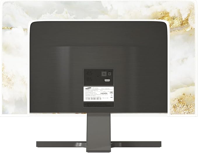 Baocicco White Gold Computer Monitor Cover - Image 5