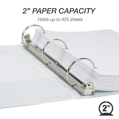 Samsill Economy 2 Inch 3 Ring Binder Bulk Pallet, Made in The USA, Round Ring - Image 4