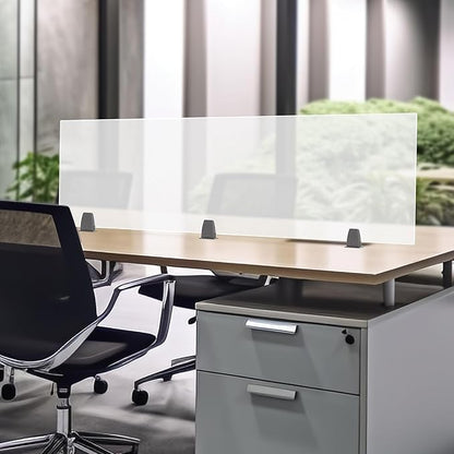 Desk Divider, Acrylic Desk Privacy Panels, Privacy Desk Screen, Frosted Acrylic - Image 4