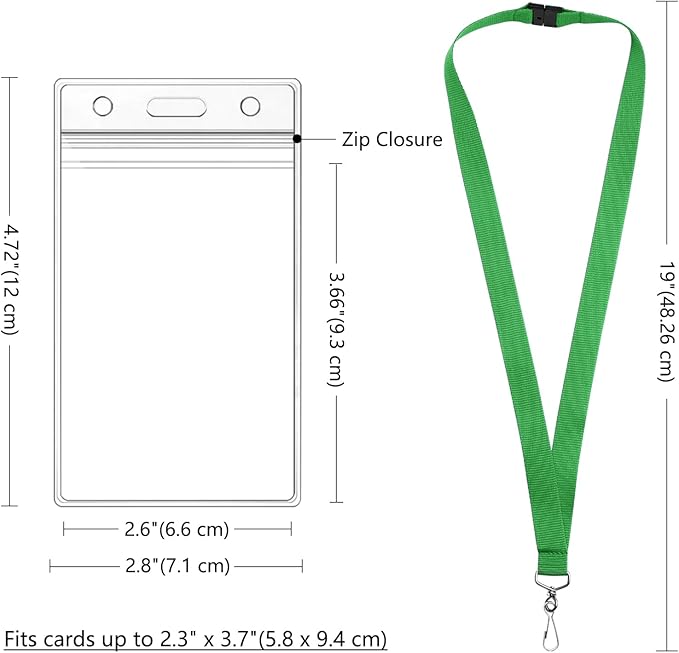 24-Pack Green Breakaway Lanyards - Image 3