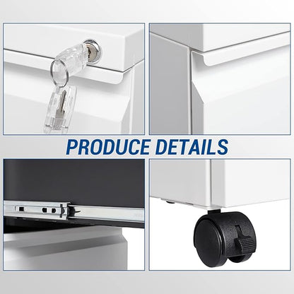 Fesbos 2 Drawer Vertical File Cabinet - Image 7