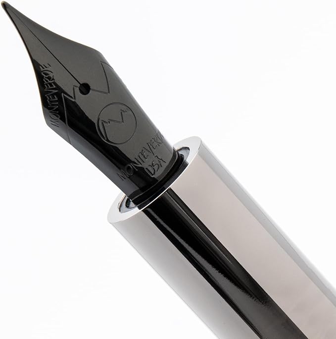 Monteverde USA Ritma Fountain Pen in Silver – Medium Nib, Balanced JoWo - Image 7