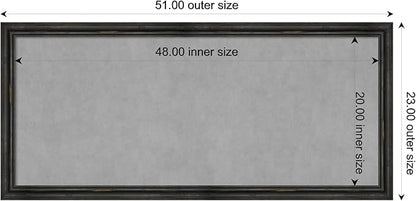 Amanti Art Black Framed Magnetic Board 23x51 Oversize Vision Board - Image 3