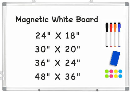 AMUSIGHT Double-Sided Magnetic Whiteboard by AMUSIGHT