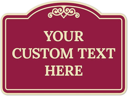 Custom Decorative Sign, Personalized Metal Sign by SigoSigns