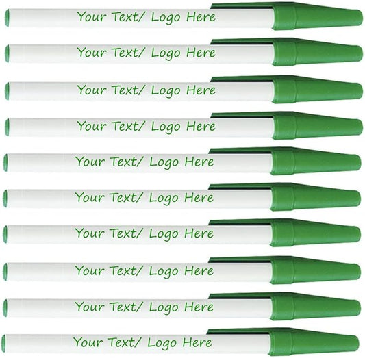 Personalized Stick Pens With your Custom Logo or Text-500 Pack Bulk-for by Sypen