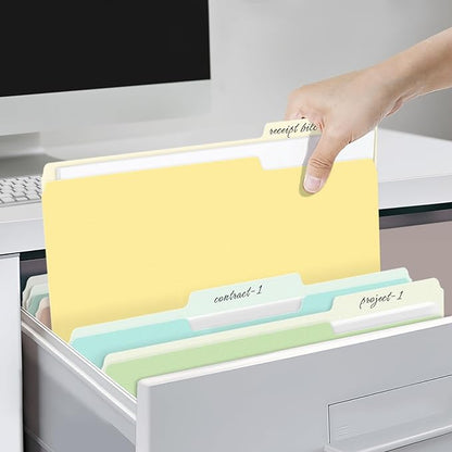 SUNEE File Folders, 30 Pack Manilla Folders 8.5 x 11, 10 Colors Folder Office - Image 7
