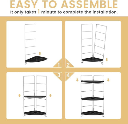 JANUS LiANG 3-Tier Corner Bathroom Organizer Countertop - Image 7