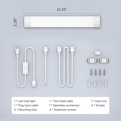 Modlicht Under Cabinet Lighting 1.4FT 5000K Linkable Closet Plug in Lights - Image 8